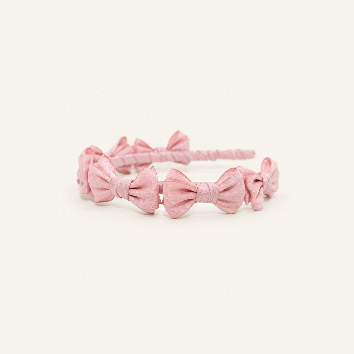 Powder Puff Bow Headband — PP-023-PK