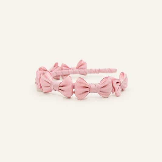 Powder Puff Bow Headband — PP-023-PK