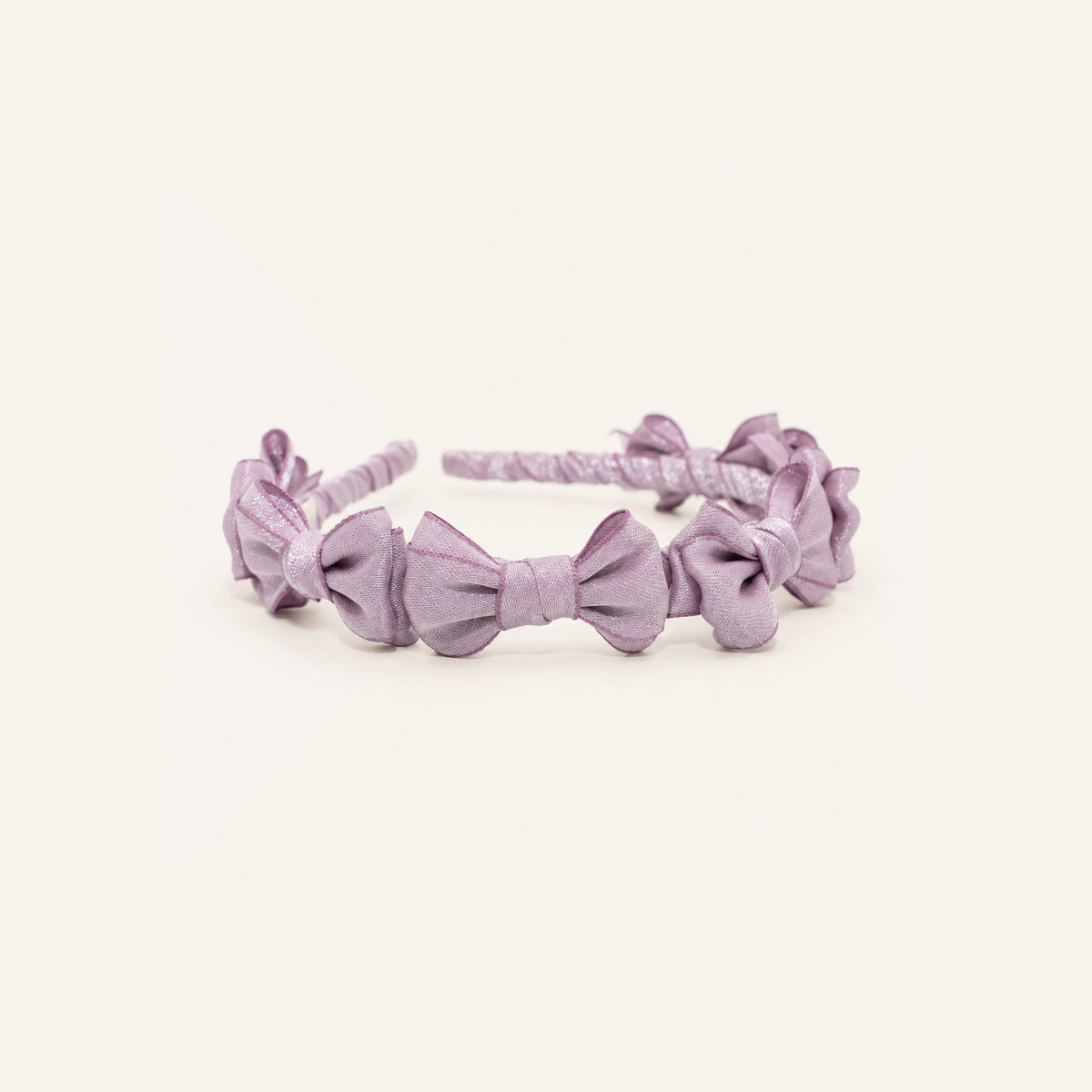 Powder Puff Bow Headband — PP-023-PU