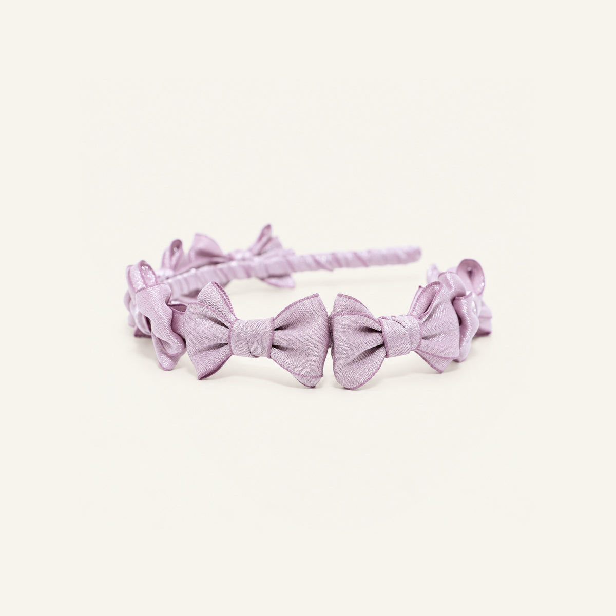 Powder Puff Bow Headband — PP-023-PU