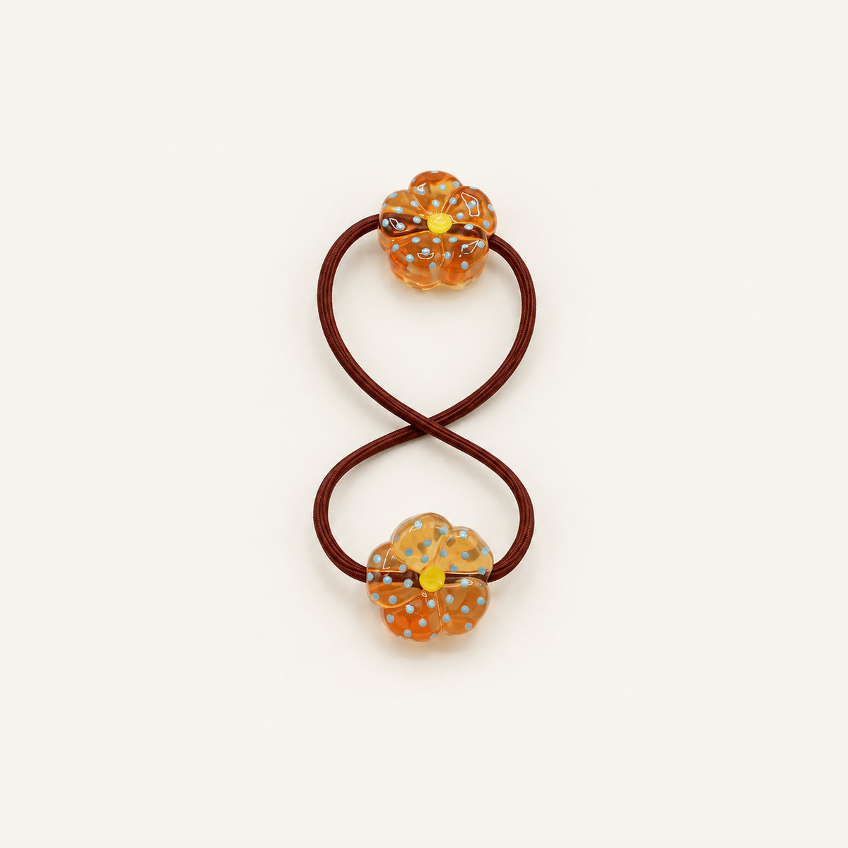 Confetti Donut Double-Bead Hair Tie — PPF-03-BR