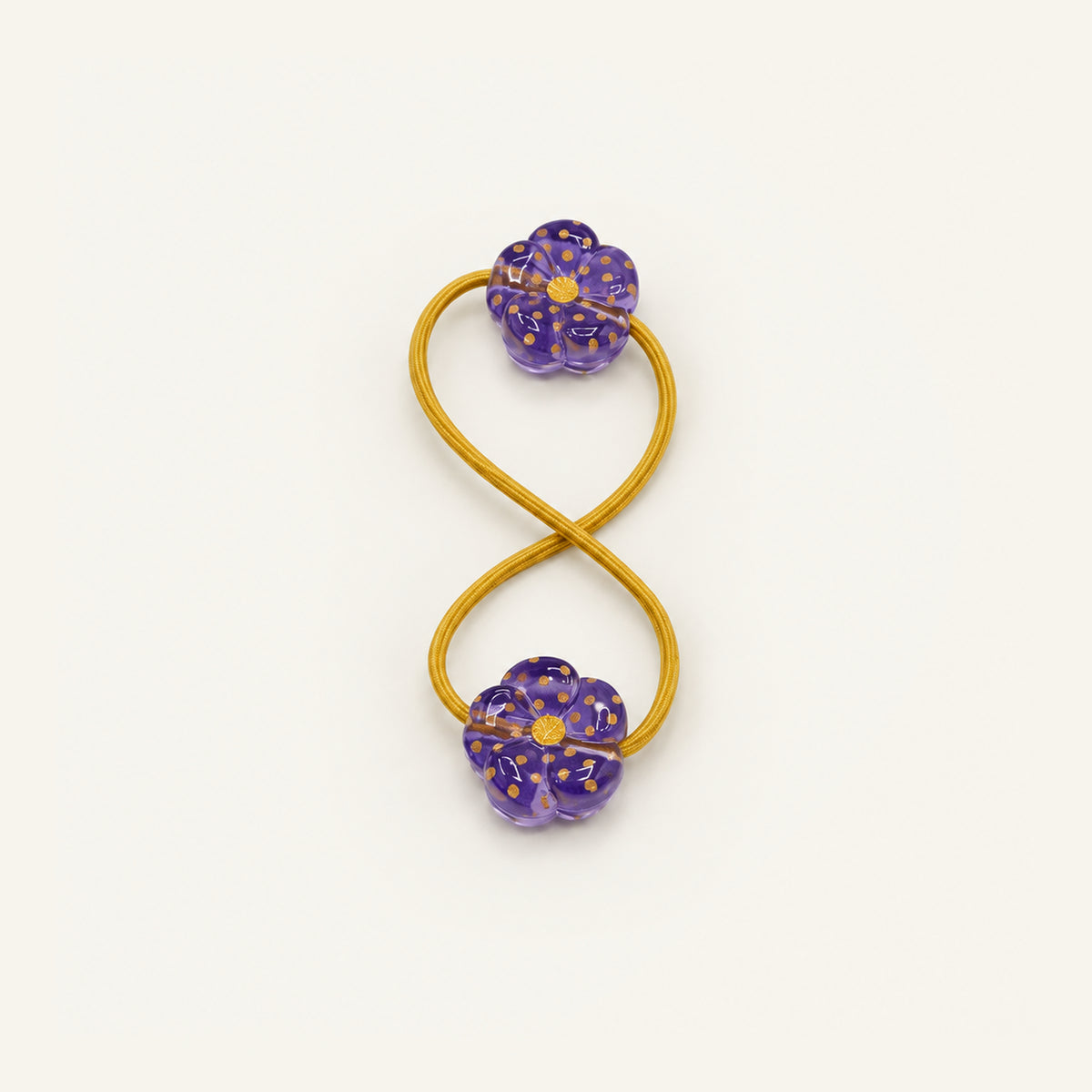 Confetti Donut Double-Bead Hair Tie — PPF-03-NV