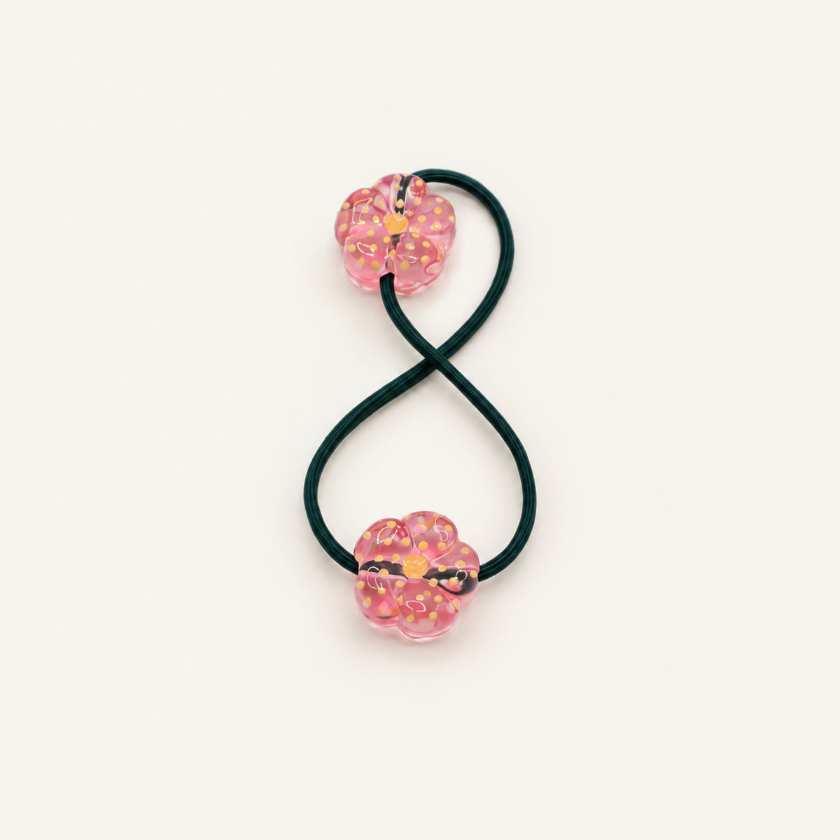 Confetti Donut Double-Bead Hair Tie — PPF-03-PK
