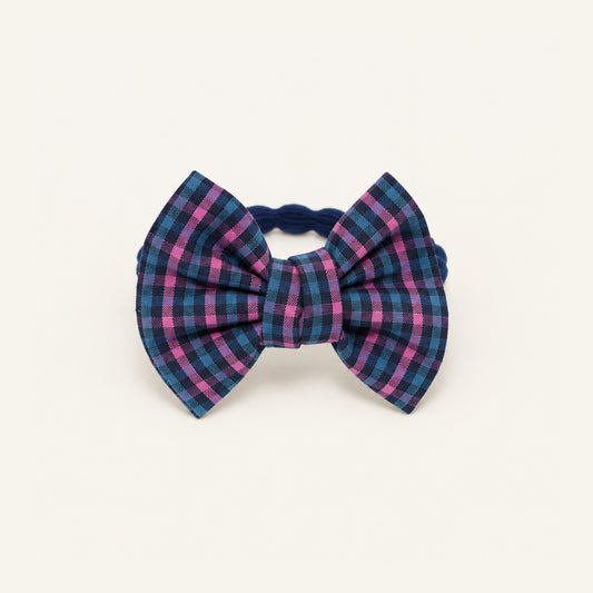 Schoolgirl Plaid Bow Hair Tie — PPF-05-PPP