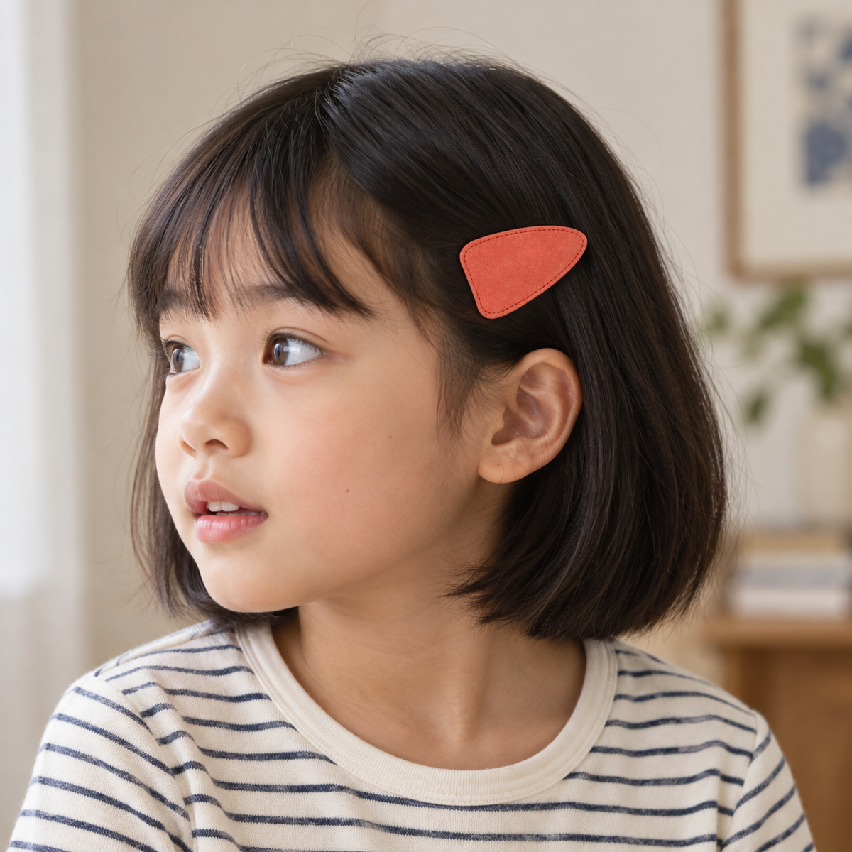 Color Pop Solid Snap Clip Set — AI-generated wearing illustration; scale approximate